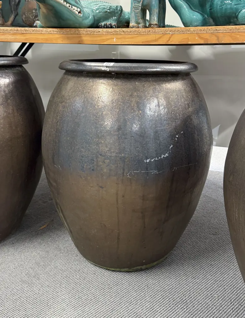 Large Glazed Outdoor Garden Pot Image 1++