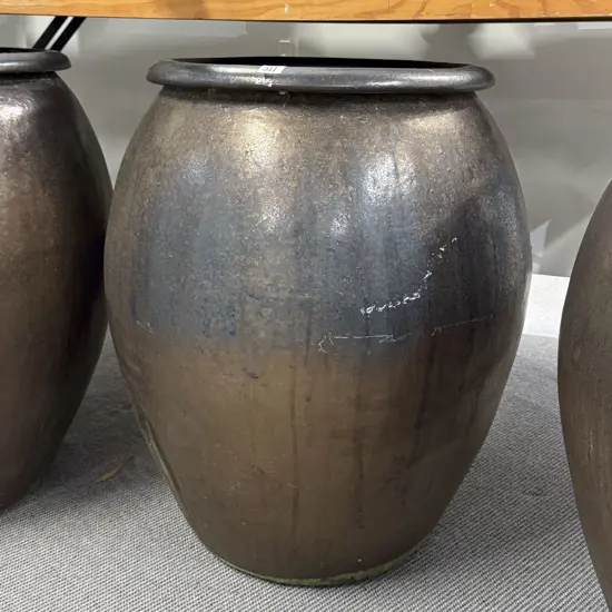 Large Glazed Outdoor Garden Pot