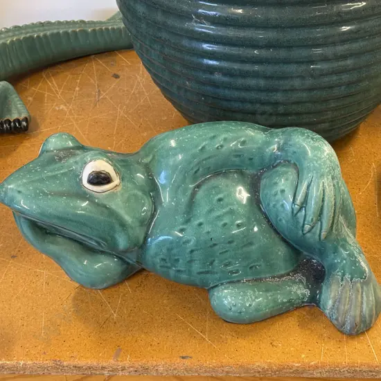 Glazed Frog Ornament