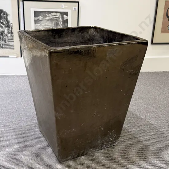 Large Glazed Outdoor Garden Pot