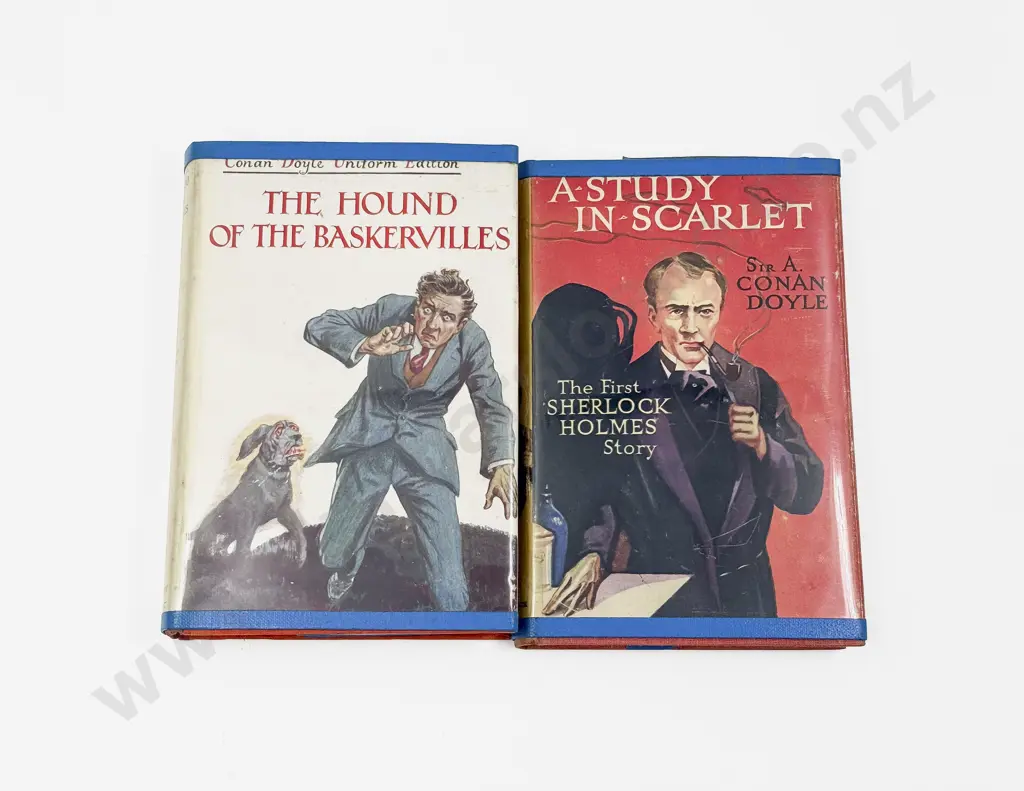 Sir Arthur Conan Doyle - A Study In Scarlet & The Hound of the Baskervilles Image 1++
