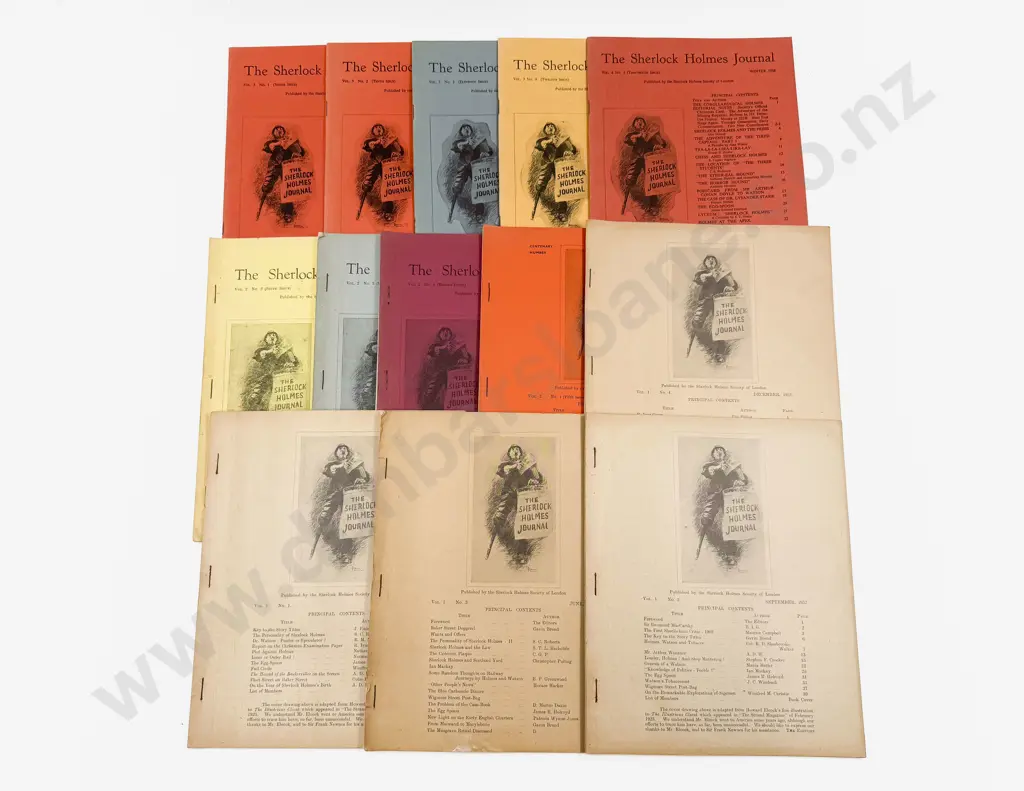 Thirteen Editions of The Sherlock Holmes Journal Image 1++