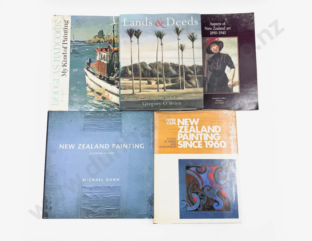 Five Volumes Relating To NZ Art Image 1++