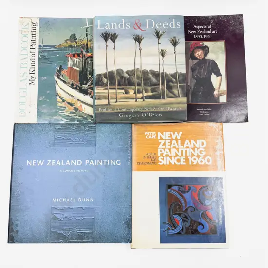 Five Volumes Relating To NZ Art