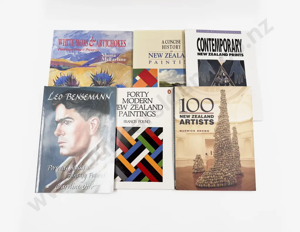 Six Volumes Relating To NZ Art Image 1++