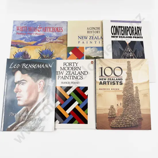 Six Volumes Relating To NZ Art
