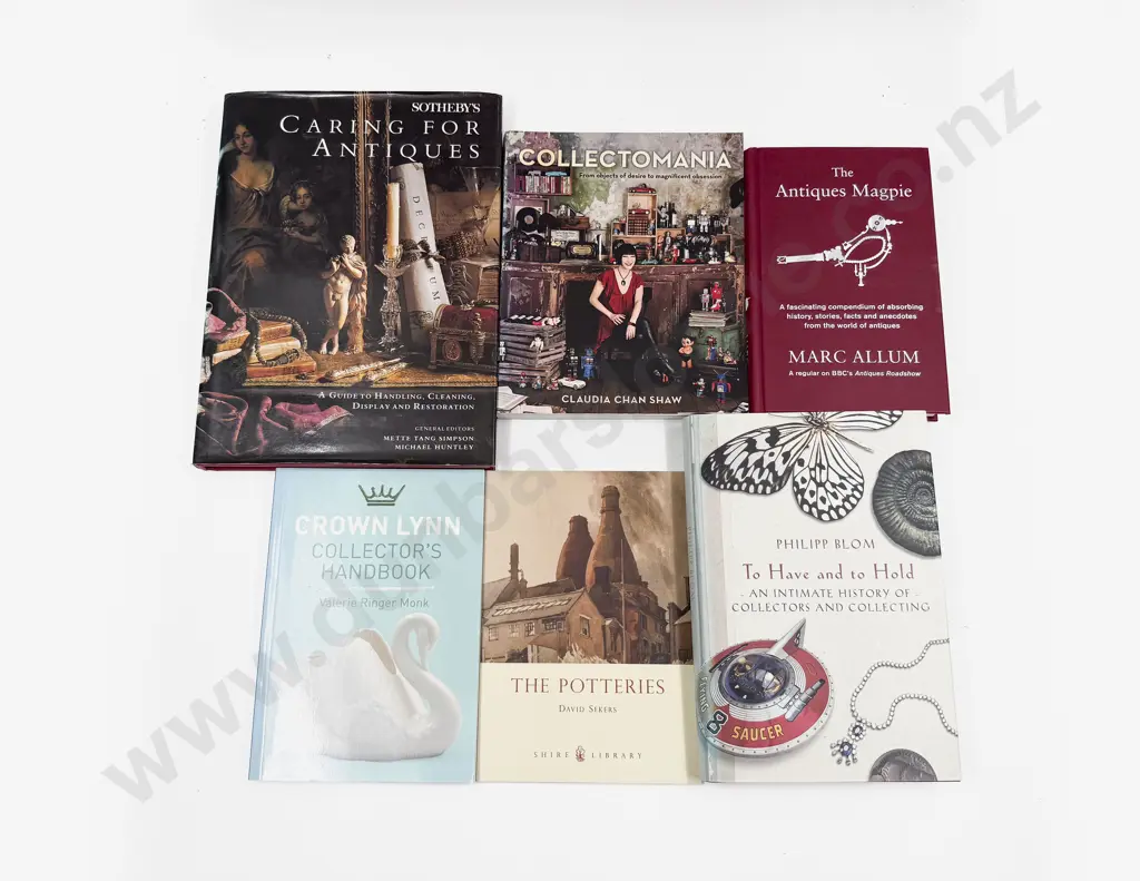 Six Volumes Relating to Antiques Image 1++