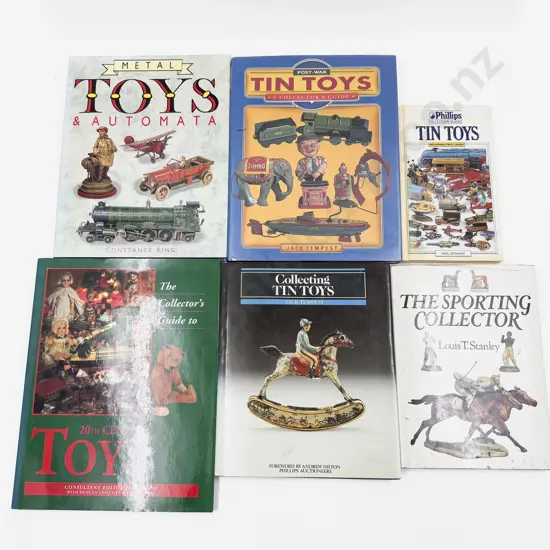 Six Volumes relating to Collecting Tin Toys