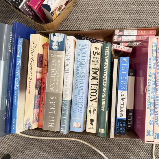 Box Lot of Assorted Books Relating To Antiques & Collecting