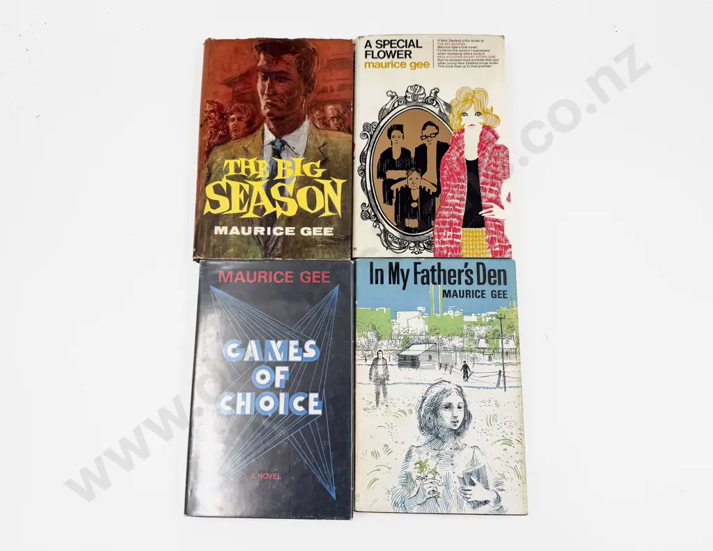 Maurice Gee - Four First Edition Novels Image 1++