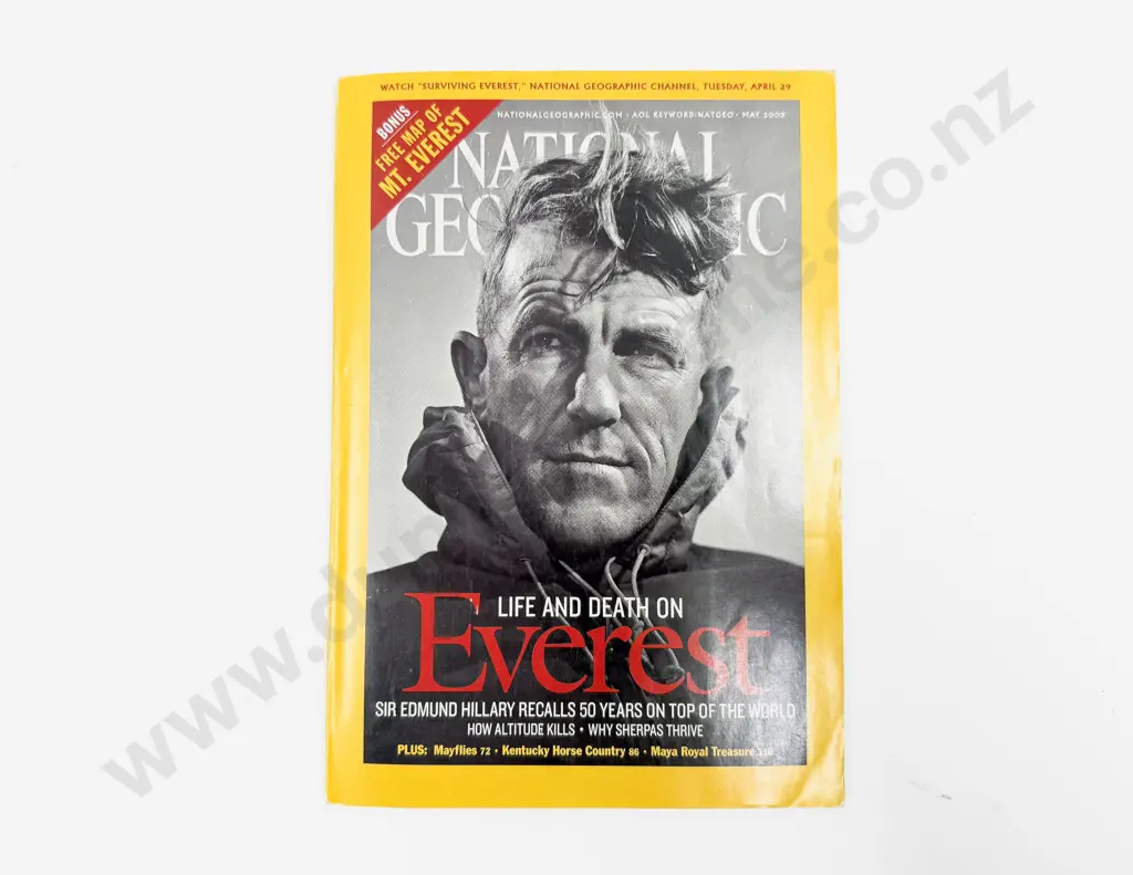 National Geographic May 2003 - Edmund Hillary Image 1++