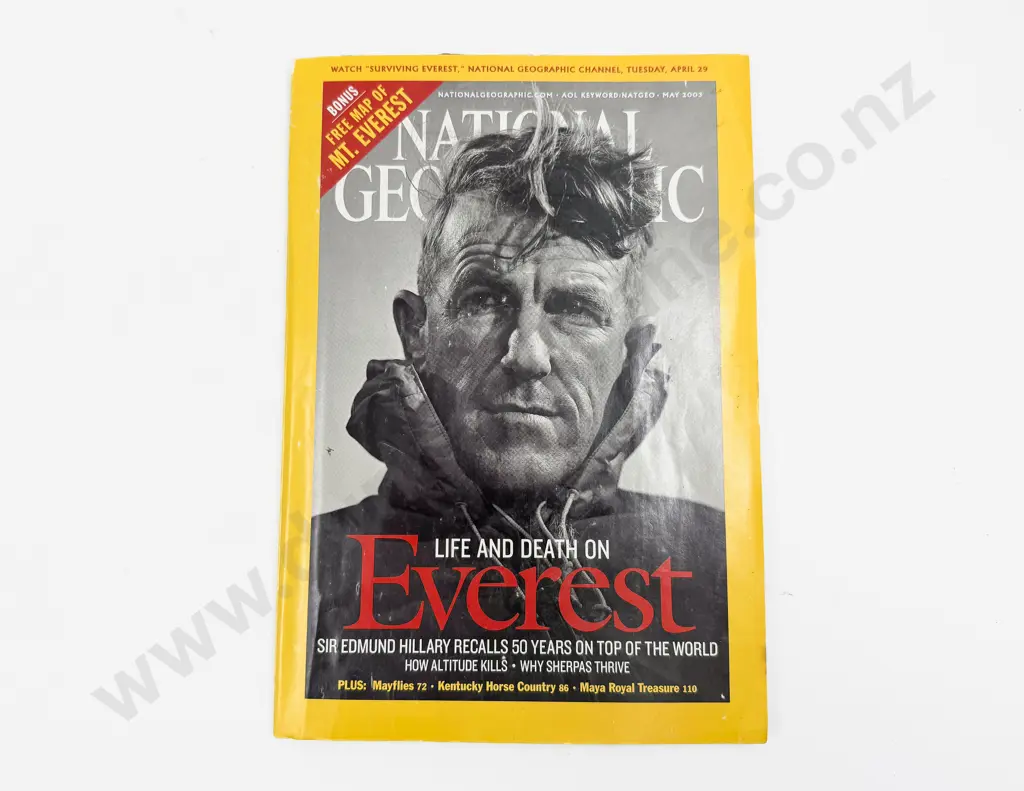 National Geographic May 2003 - Edmund Hillary Image 1++