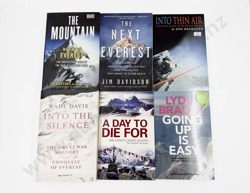 Six Assorted Volumes Relating to Everest & Mountaineering Image 1++