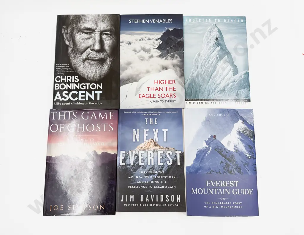 Six Assorted Volumes Relating to Everest & Mountaineering Image 1++