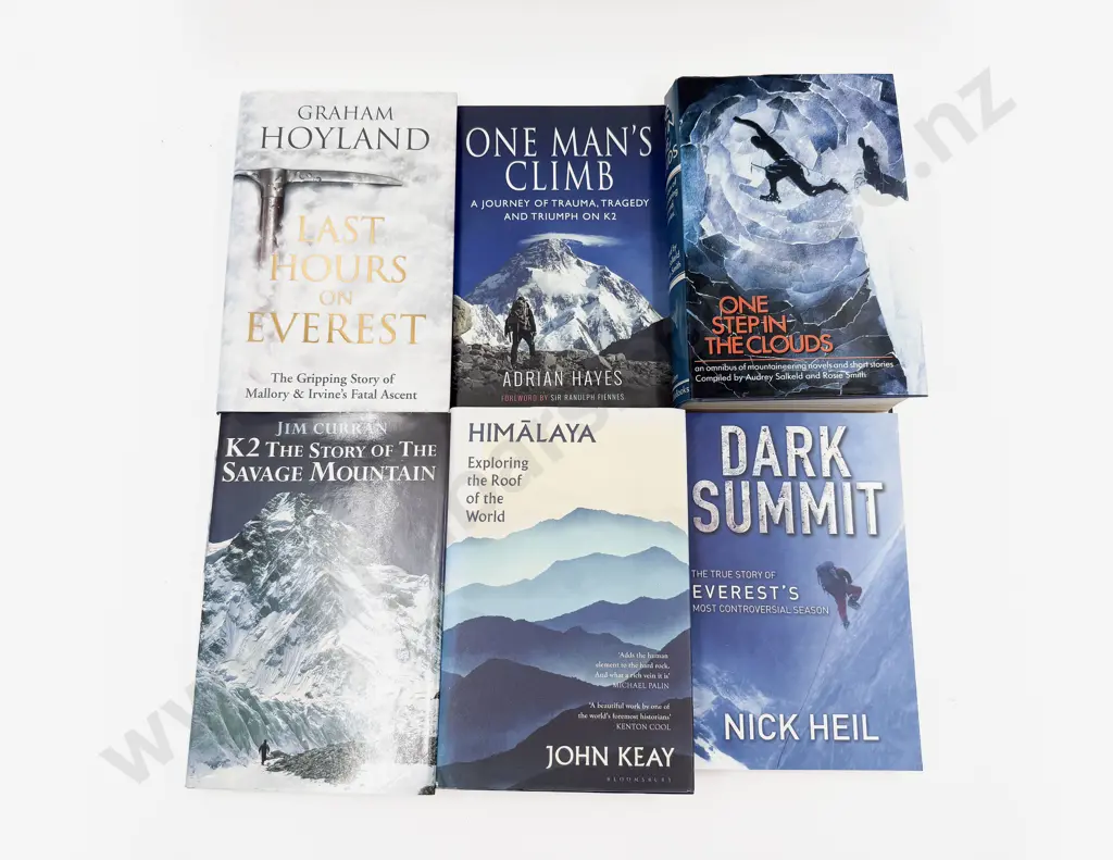 Six Assorted Volumes Relating to Everest & Mountaineering Image 1++
