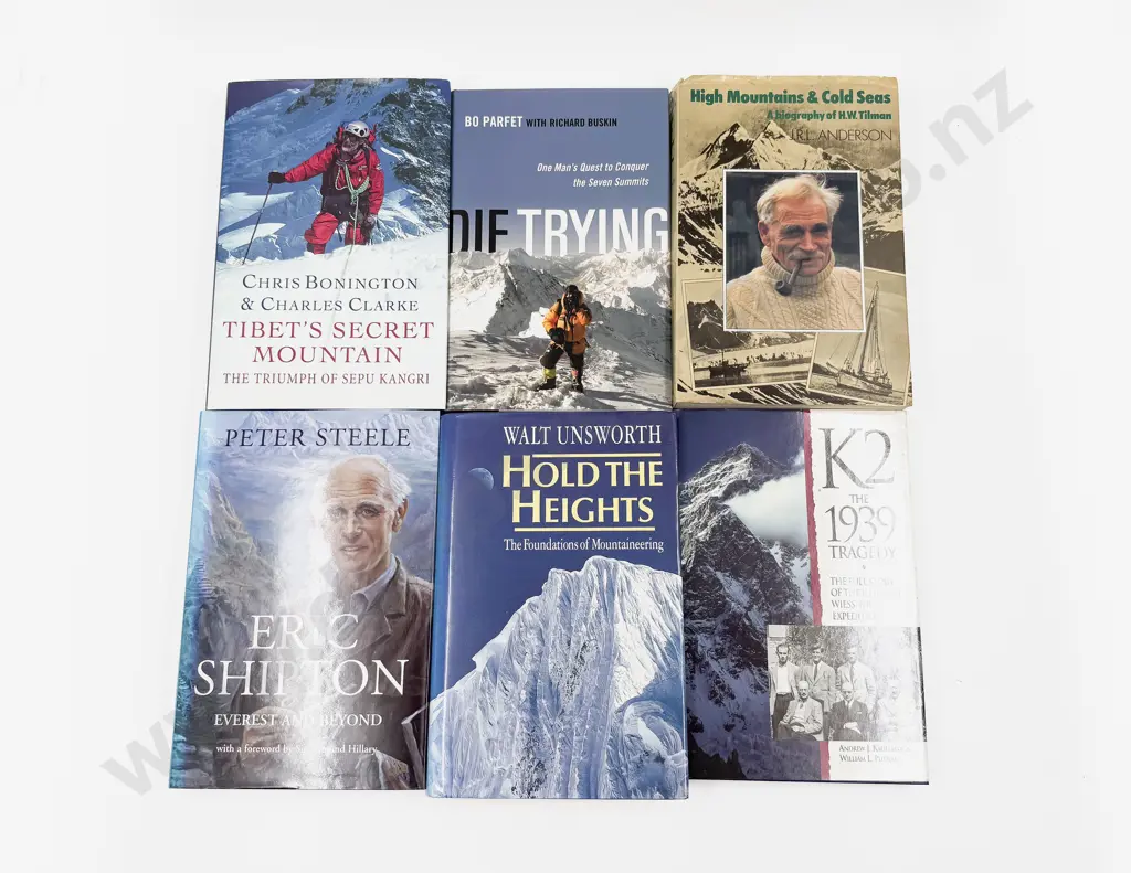 Six Assorted Volumes Relating to Everest & Mountaineering Image 1++