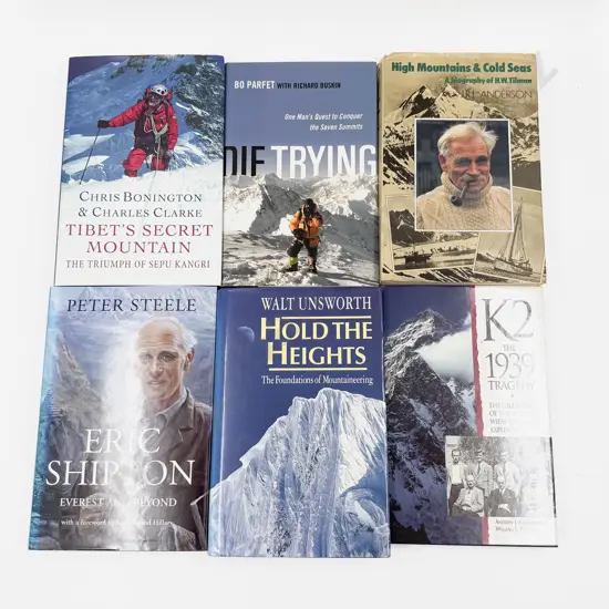 Six Assorted Volumes Relating to Everest & Mountaineering