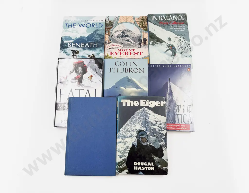 Eight Assorted Volumes Relating to Everest & Mountaineering Image 1++