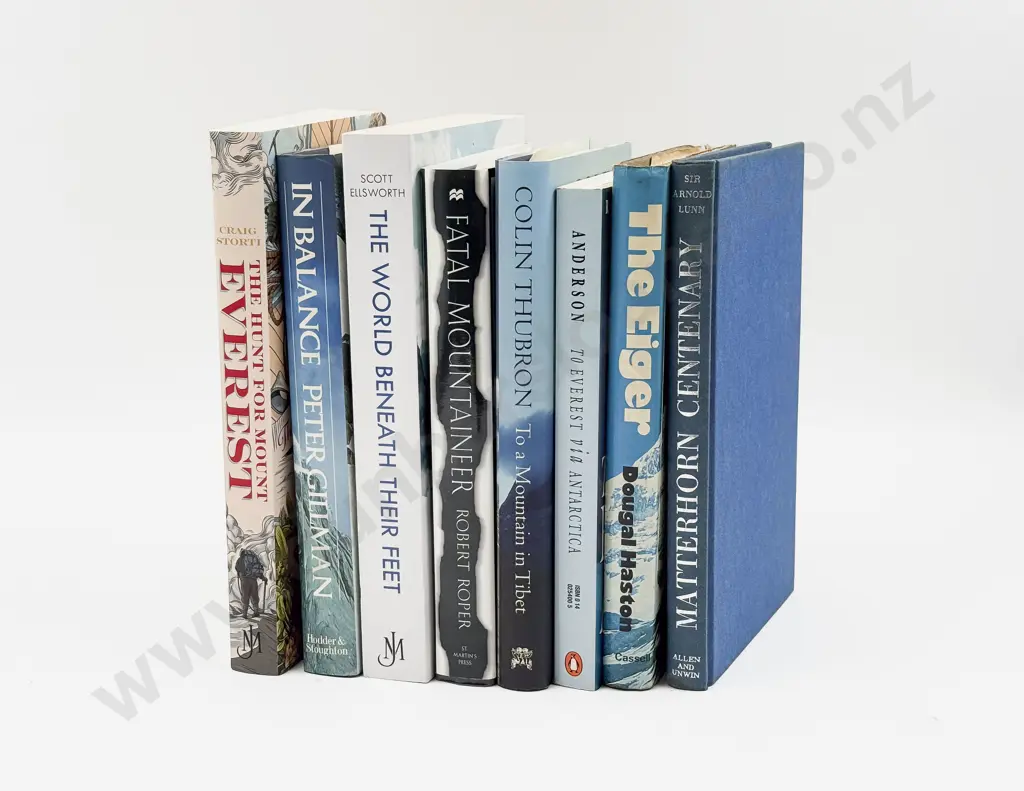 Eight Assorted Volumes Relating to Everest & Mountaineering Image 1++