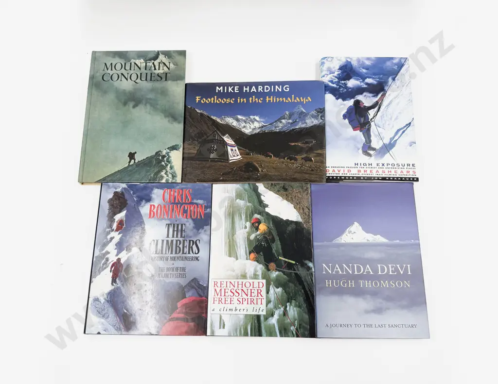 Six Assorted Volumes Relating to Everest & Mountaineering Image 1++
