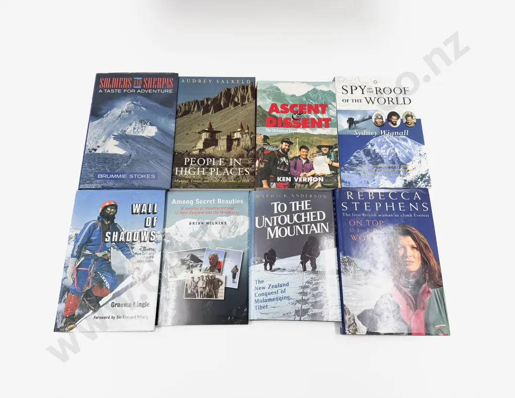 Eight Assorted Volumes Relating to Everest & Mountaineering Image 1++