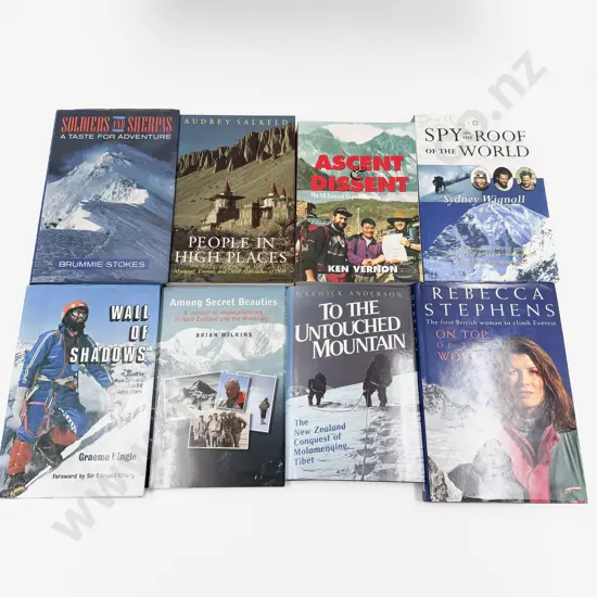 Eight Assorted Volumes Relating to Everest & Mountaineering