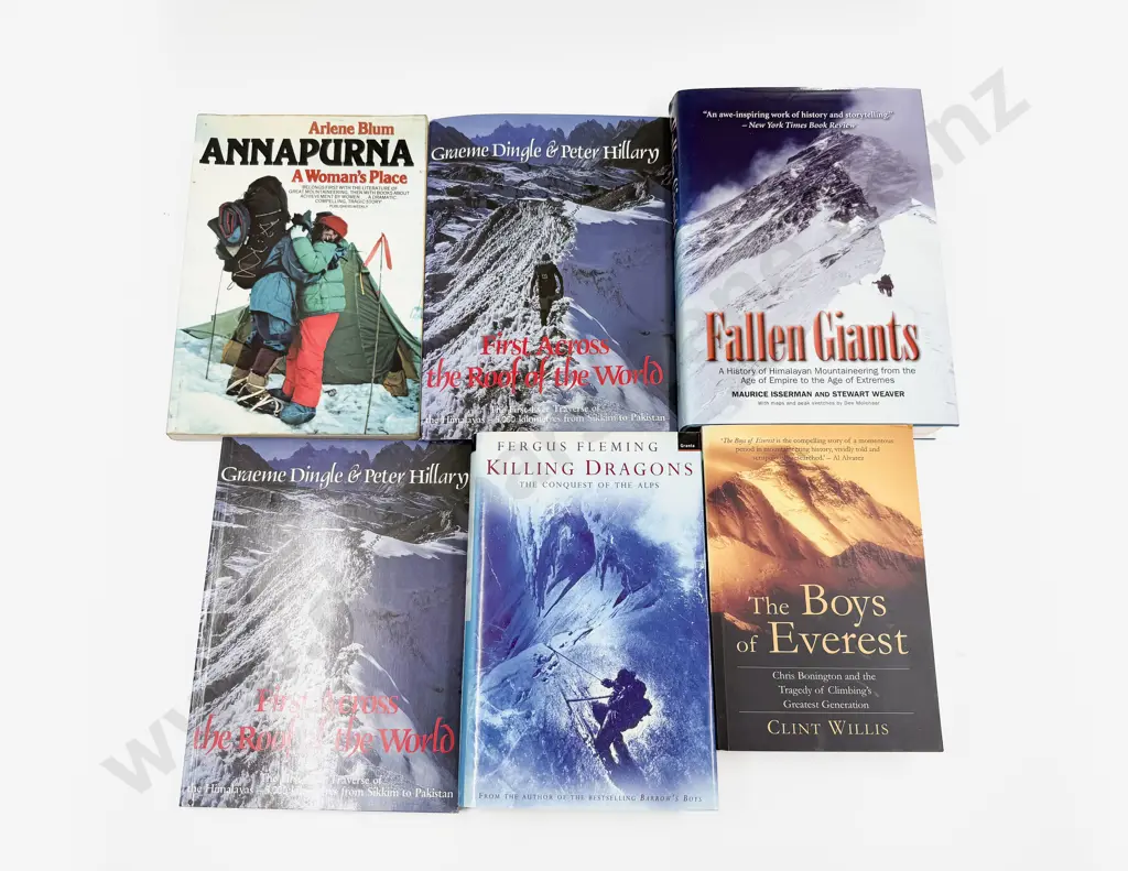 Six Assorted Volumes Relating to Everest & Mountaineering Image 1++