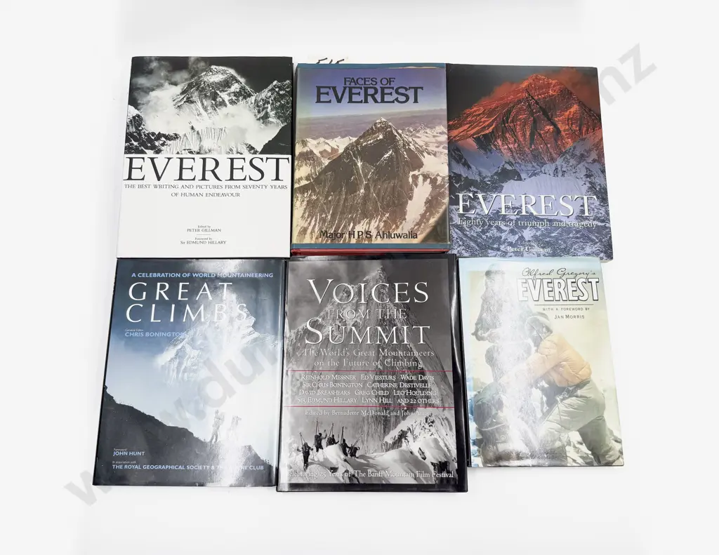 Six Assorted Volumes Relating to Everest & Mountaineering Image 1++