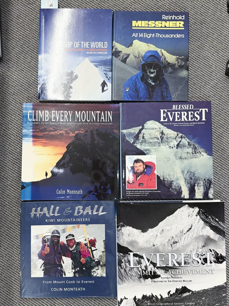 Six Assorted Volumes Relating to Everest & Mountaineering Image 1++