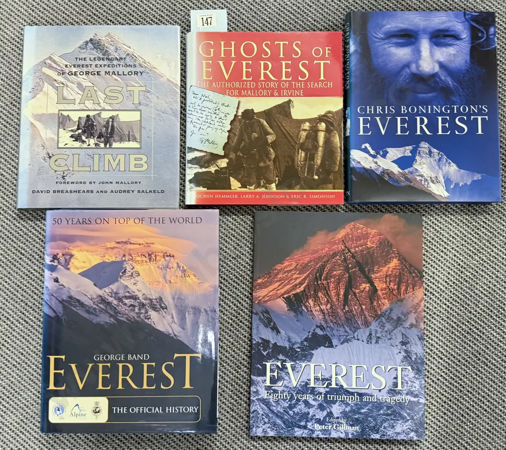 Six Assorted Volumes Relating to Everest & Mountaineering Image 1++