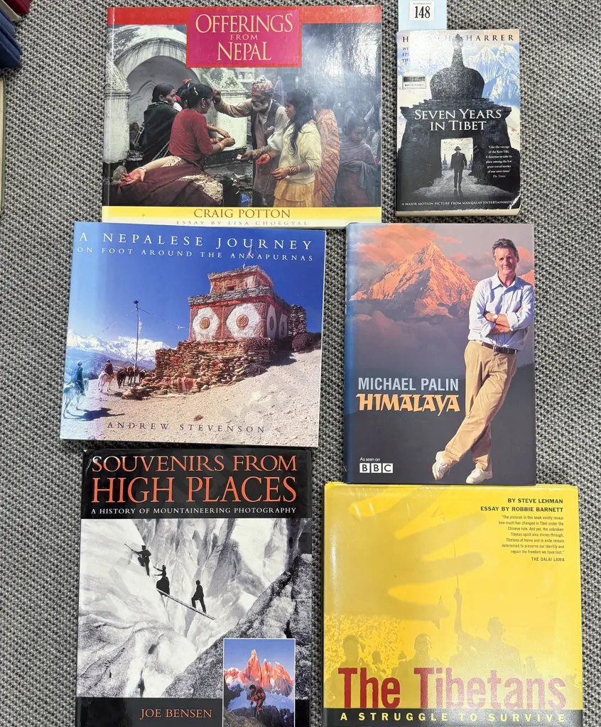 Six Assorted Volumes Relating to Everest & Tibet Image 1++