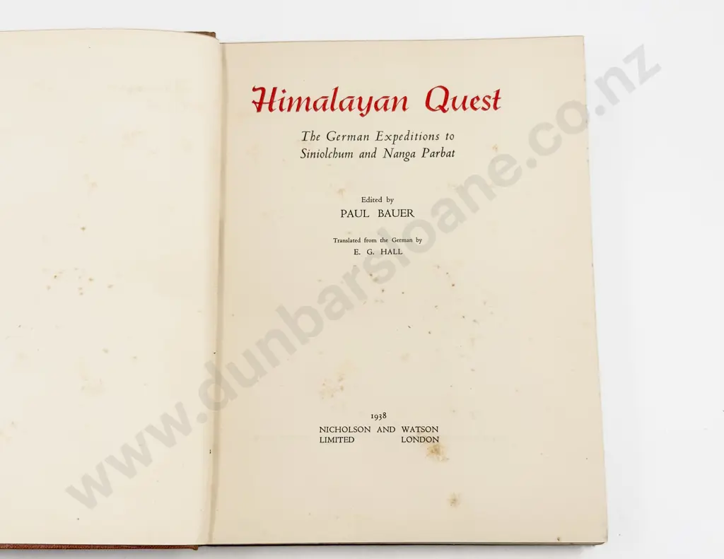 Paul Bauer - Himalayan Quest Image 1++