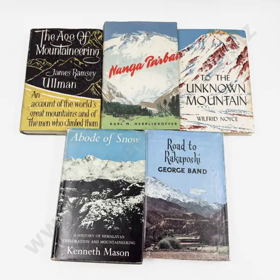 Five Assorted Vintage Volumes Relating to Mountaineering