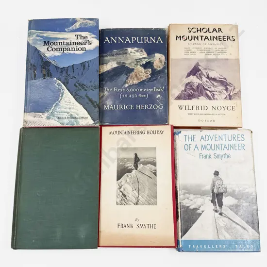 Six Assorted Vintage Volumes Relating to Mountaineering