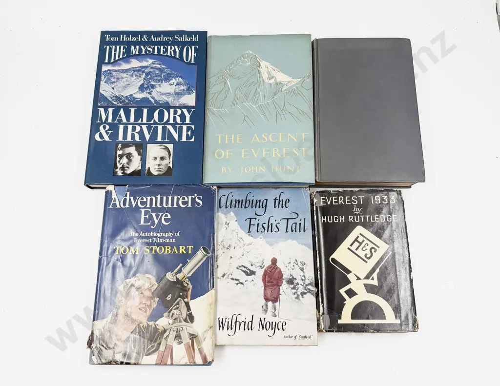 Six Assorted Vintage Volumes Relating to Mountaineering Image 1++