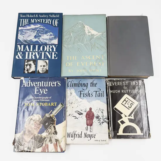 Six Assorted Vintage Volumes Relating to Mountaineering
