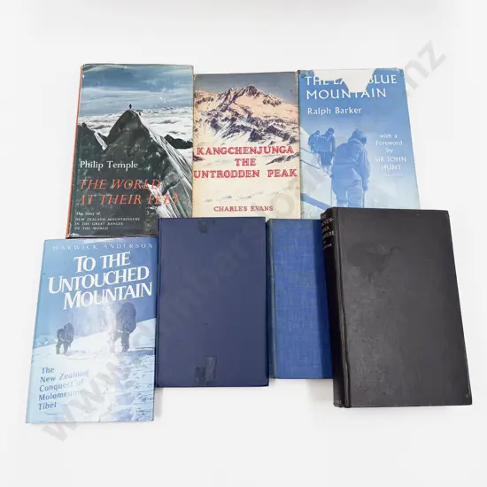 Seven Assorted Vintage Volumes Relating to Mountaineering