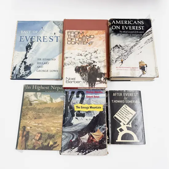 Six Assorted Vintage Volumes Relating to Mountaineering