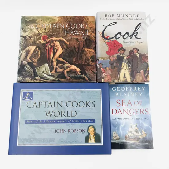 Four Volumes Relating to Captain Cook & Sea Voyages
