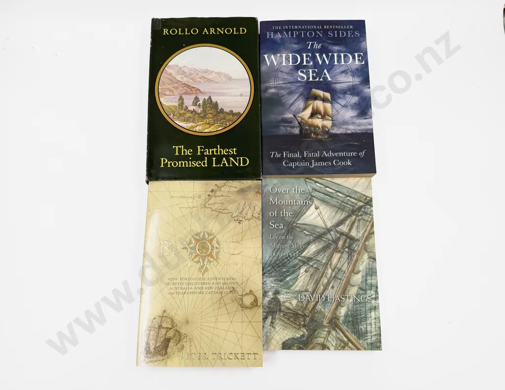 Four Volumes Relating to Historic Voyages To New Zealand Image 1++