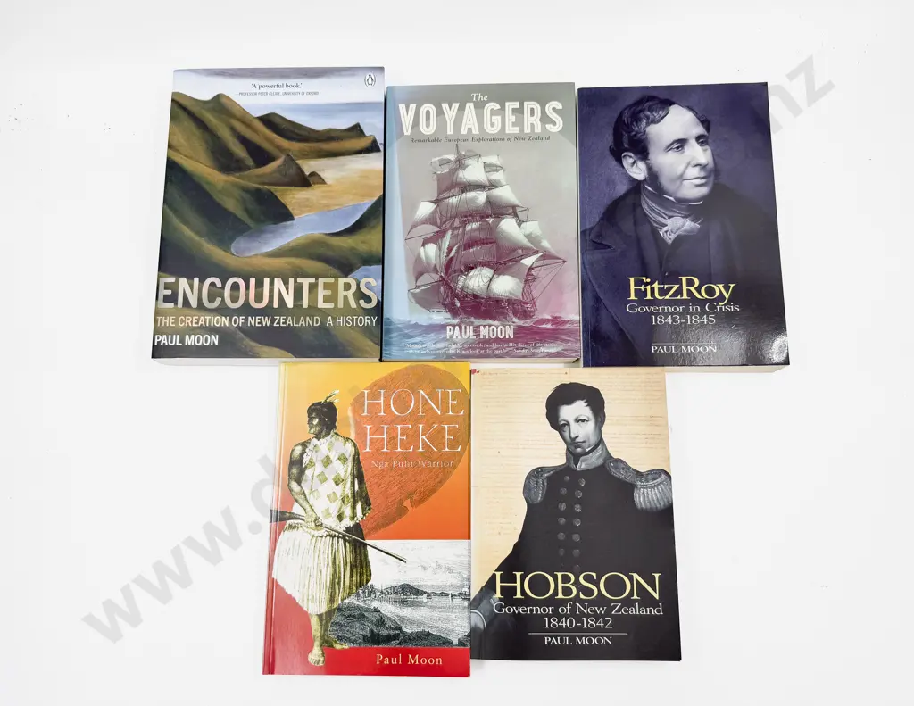 Paul Moon - Five NZ History Volumes Image 1++