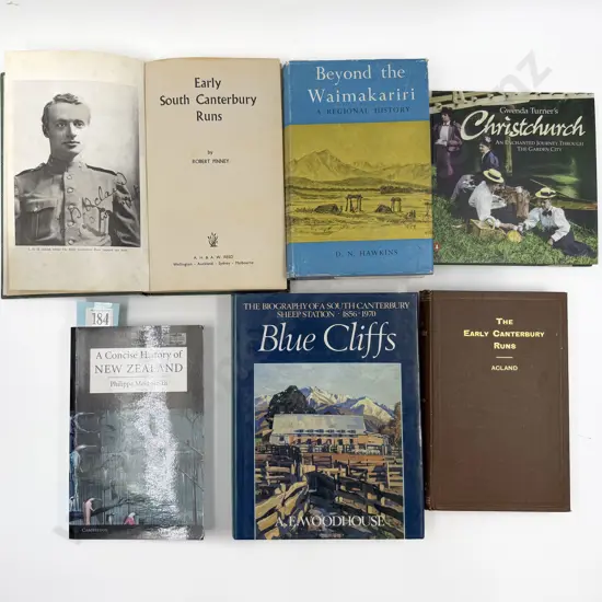 Six Volumes Relating to NZ & Canterbury Regional History