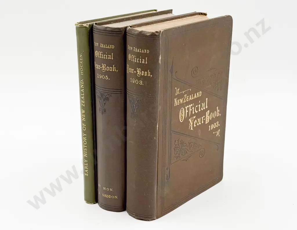 NZ Official Yearbooks Editions 1903 & 1905 & Other Image 1++