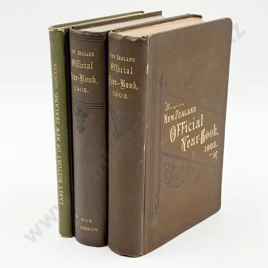 NZ Official Yearbooks Editions 1903 & 1905 & Other