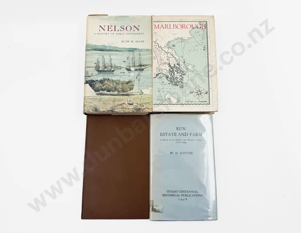 Four Volumes Relating to Nelson & Marlborough Regional History Image 1++
