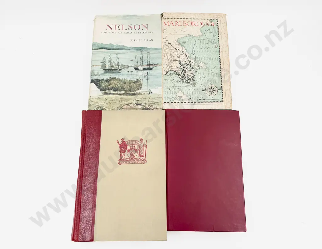 Four Volumes Relating to Marlborough Nelson & Otago History Image 1++