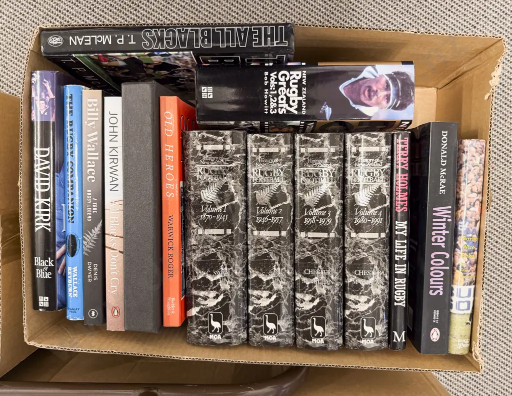 Box of Assorted books - Rugby Interest Image 1++