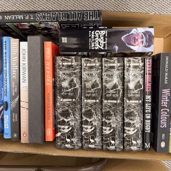 Box of Assorted books - Rugby Interest