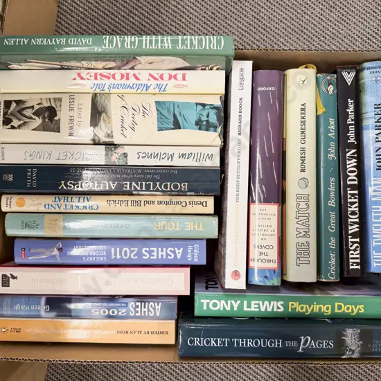 Box of Assorted Books - Cricket Interest