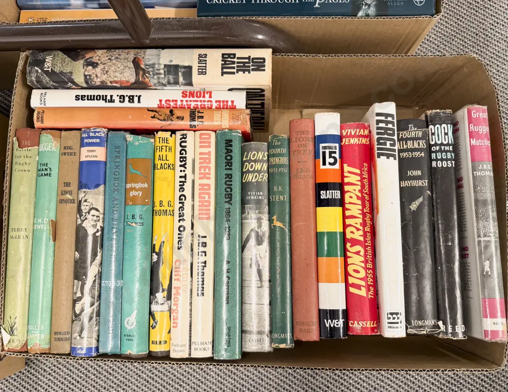 Box of Assorted Books - Rugby Interest Image 1++